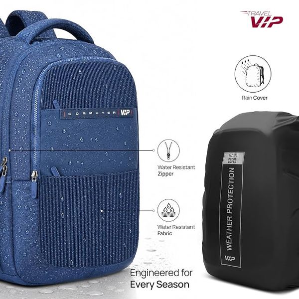 VIP Commuter Spacious 34L Laptop Backpack (Upto 15"), 3 Compartments